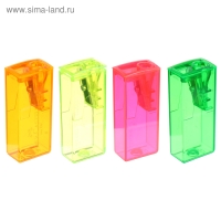 Точилка 1 отверстие с контейнером Faber-Castell 5815 микс*5 цветов, флуоресцентные цвета Точилка 1 отверстие с контейнером Faber-Castell 5815 микс*5 цветов, флуоресцентные цвета