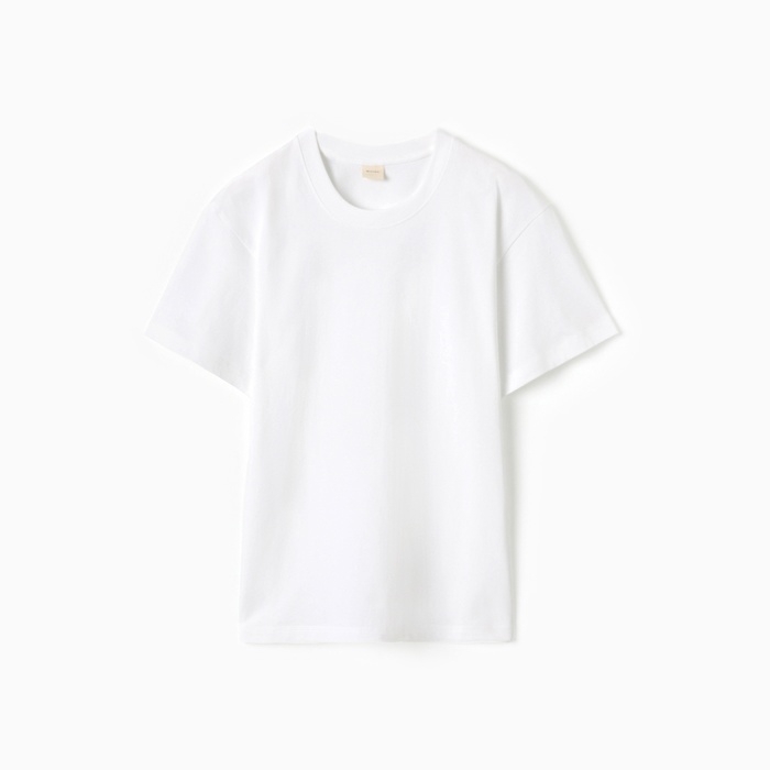 Футболка мужская MINAKU, цвет белый, размер 46-48