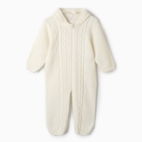 Комбинезон детский, цвет молочный, рост 74-80 см
