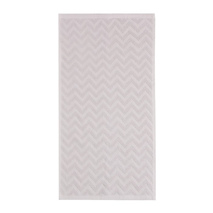 Полотенце махровое LoveLife Zig-Zag, 70х130 см, цвет пыльно-лавандовый, 100% хл, 450 гр/м2