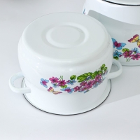 Набор кастрюль &laquo;Фиалка&raquo;, 2 предмета: 4 л, 5,5 л, индукция, цвет МИКС