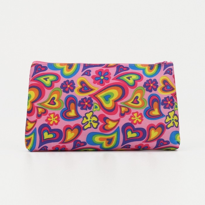 Косметичка на молнии, цвет розовый