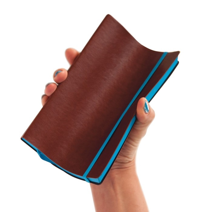 Ежедневник недатированный А5, 136 листов Megapolis Soft, на резинке, обложка искусственная кожа, цветной срез, ляссе, чёрный