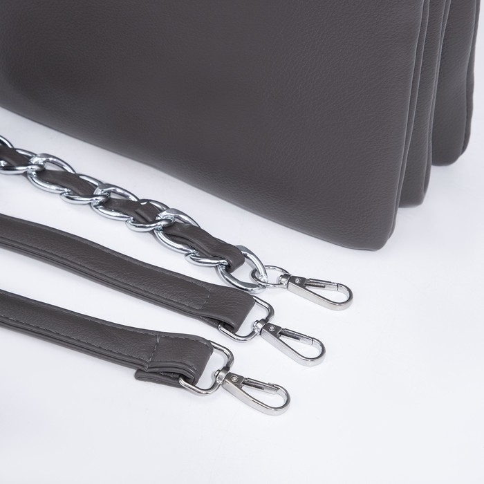 Сумка кросс-боди на молнии, цвет серый