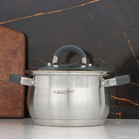 Кастрюля «Ирида», 2.9 л, d=18 см, капсульное дно, индукция Кастрюля «Ирида», 2.9 л, d=18 см, капсульное дно, индукция