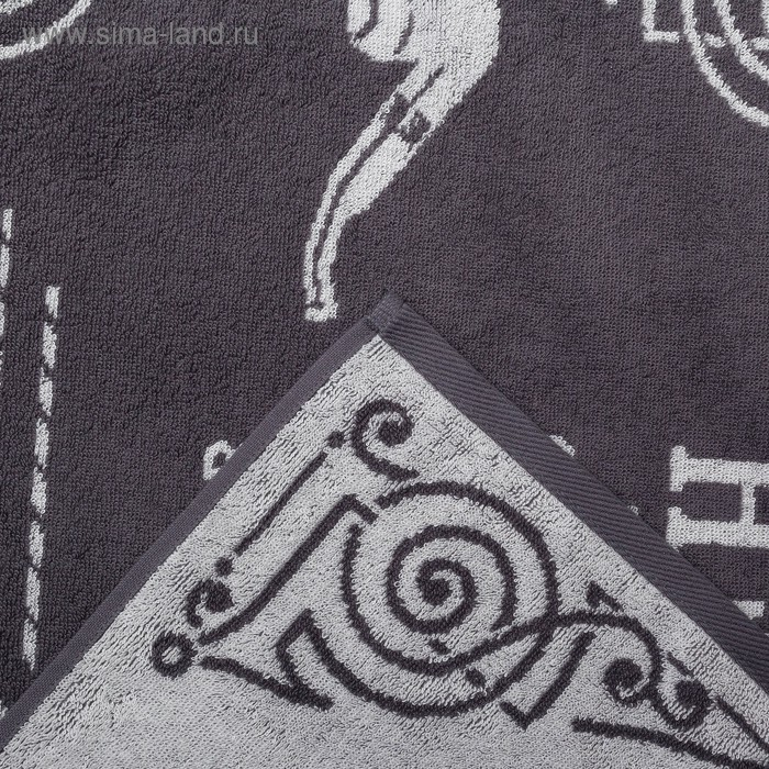 Полотенце махровое Этель "Джентльмен" 50х90см, 100% хлопок, 420гр/м2