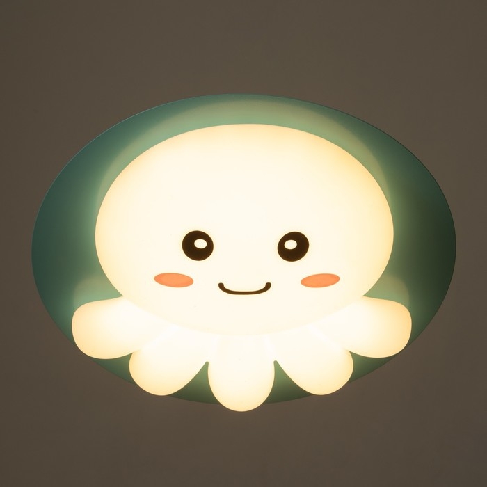 Люстра с ПДУ Люстра с ПДУ "Осьминожка" 1хLED 92Вт 3000-6000К синий 47х47х8,5 см BayerLux