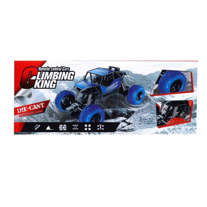 Джип радиоуправляемый &laquo;Триал&raquo;, работает от аккумулятора, цвет красный