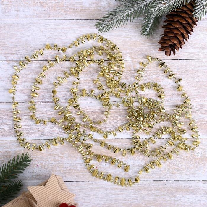 Бусы на ёлку 2,7 м Бусы на ёлку 2,7 м "Кристаллики" микс