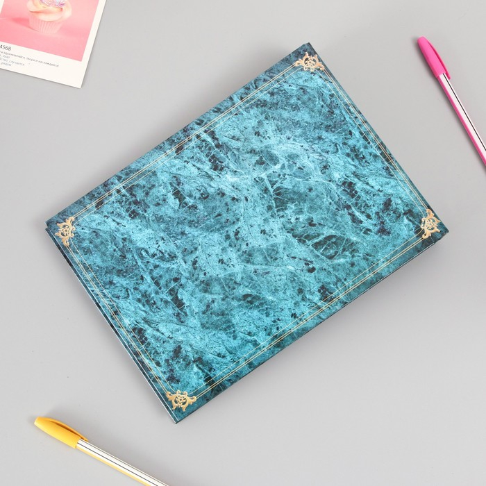 Фотоальбом 25 листов (уголки+кольца) "Классика под мрамор"  27х19 см