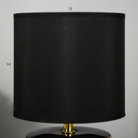 Настольная лампа Биргит E14 40Вт черно-золотой 15х15х27 см RISALUX Настольная лампа Биргит E14 40Вт черно-золотой 15х15х27 см RISALUX