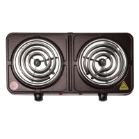 Плитка электрическая "Добрыня" DO-2207, 2000 Вт, 2 конфорки, коричневая Плитка электрическая "Добрыня" DO-2207, 2000 Вт, 2 конфорки, коричневая