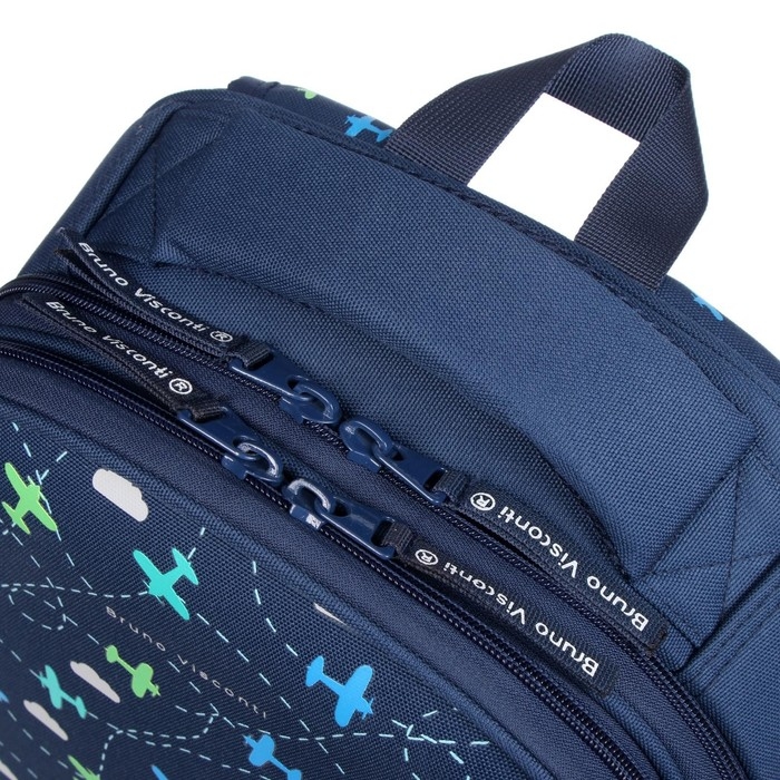 Рюкзак каркасный Bruno Visconti "Игрушки. Самолёты", 36 х 28 х 17 см, пенал в подарок