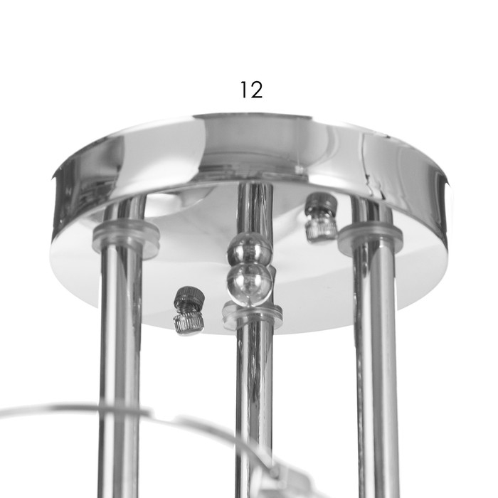 Люстра потолочная Грейс 3хE27 40Вт Хром