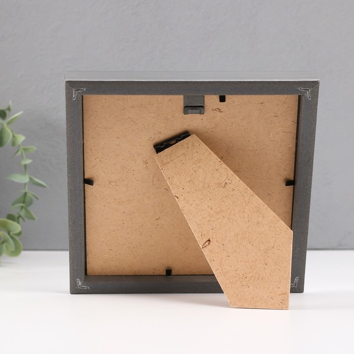 Фоторамка пластик "Gallery" 15х15 см серебро (пластиковый экран)