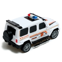 Джип радиоуправляемый &laquo;Полиция&raquo;, работает от батареек, цвет белый