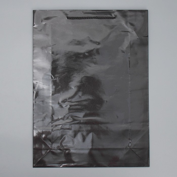 Пакет подарочный ламинированный, упаковка, «Чёрный», L 28 х 38 х 9 см Пакет подарочный ламинированный, упаковка, «Чёрный», L 28 х 38 х 9 см