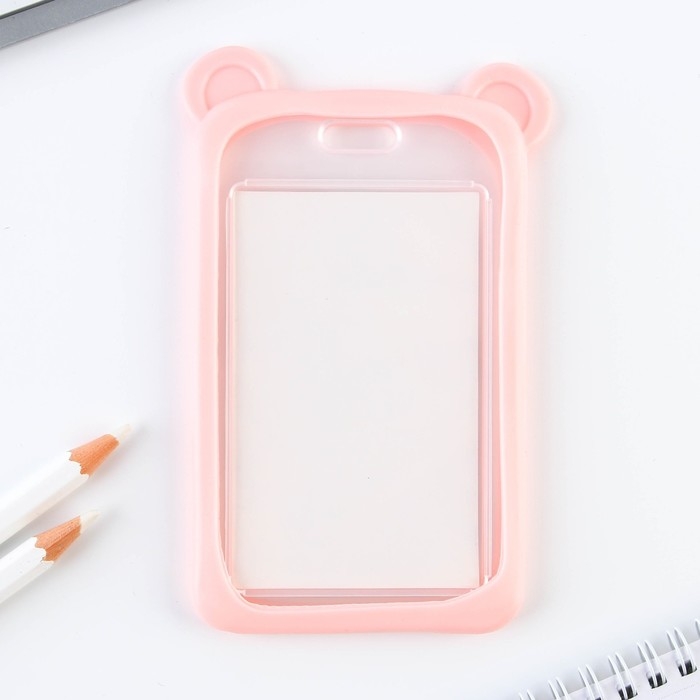 Чехол для бейджа с ушками «Мишка», 7 х 12 см Чехол для бейджа с ушками «Мишка», 7 х 12 см