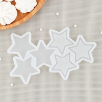 Силиконовый молд для леденцов и шоколада &laquo;Погремушка Звезды&raquo;, цвет прозрачный