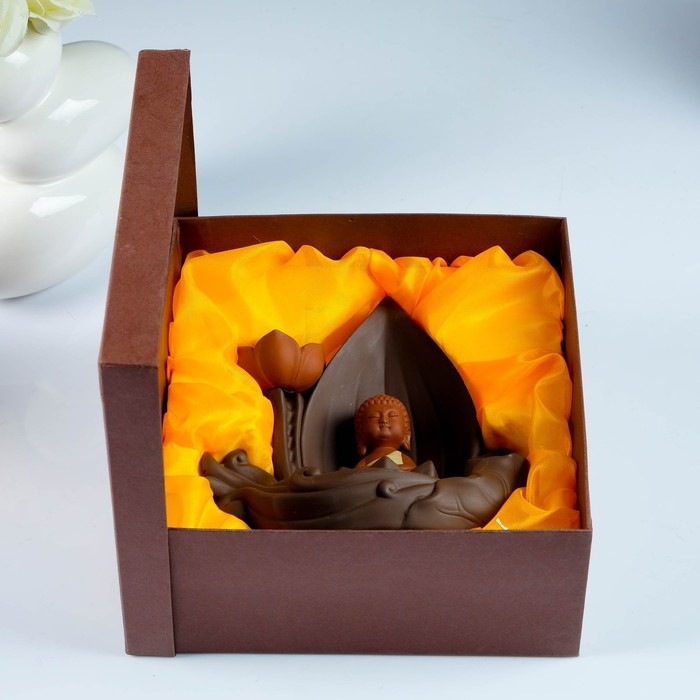 Подставка для благовоний Подставка для благовоний "Будда на лотосе" 12х20х21см