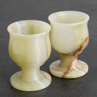 Набор рюмок «Грация», 2 шт 5х7,5 см, оникс Набор рюмок «Грация», 2 шт 5х7,5 см, оникс