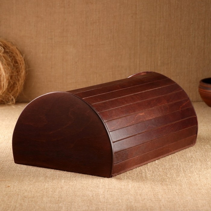 Хлебница &laquo;Зёрнышко&raquo;, цвет орех 38х25х16.5 см