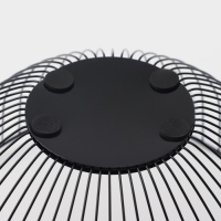 Фруктовница Доляна &laquo;Лайн&raquo;, 26&times;26&times;12,5 см, чёрный