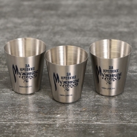 Стопки, набор &laquo;За крепких мужиков&raquo;, 3 шт