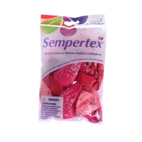 Воздушный шар латексный 12" &laquo;С Днём рождения&raquo;, сладости, пастель, цвет фукс, роз., крас., 15 шт.