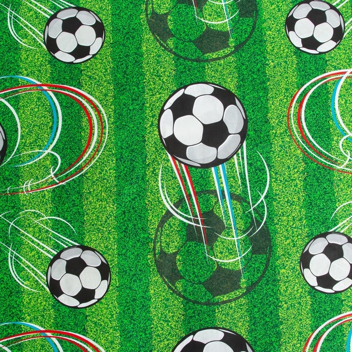 Постельное бельё Этель 1,5 сп &laquo;Футбол&raquo; 143х215 см, 150х214 см, 50х70 см -1 шт, 100% хлопок, бязь 125 г/м2