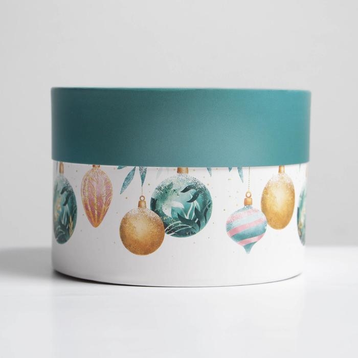 Коробка подарочная &laquo;Новогодние игрушки&raquo;, 12 х 8 см, Новый год