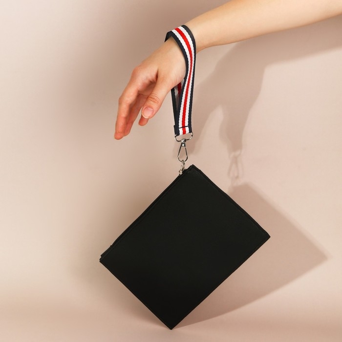 Ручка-петля для сумки, стропа, 20 × 2,5 см, цвет синий/белый/красный Ручка-петля для сумки, стропа, 20 × 2,5 см, цвет синий/белый/красный