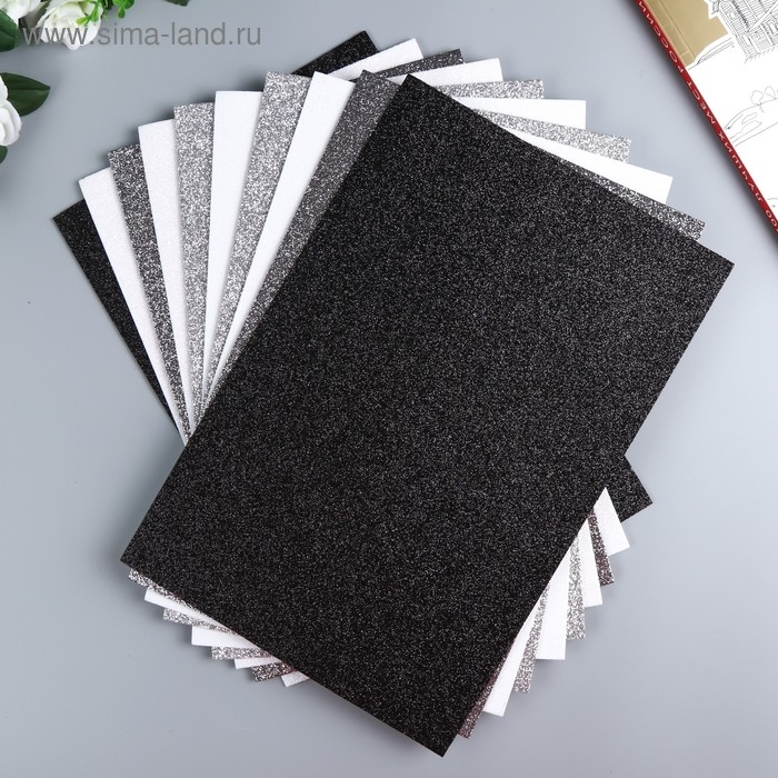 Набор глиттерного фоамирана Набор глиттерного фоамирана "Magic 4 Hobby" ассорти №5, 20х30 см, 2 мм, 10шт