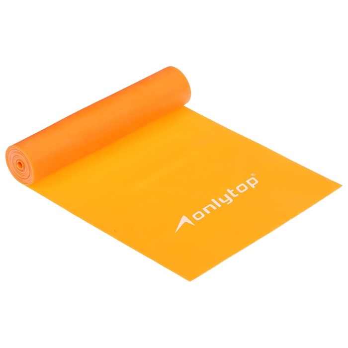 Эспандер ленточный для фитнеса ONLYTOP, 150х15х0,04 см, 10 кг, цвета МИКС