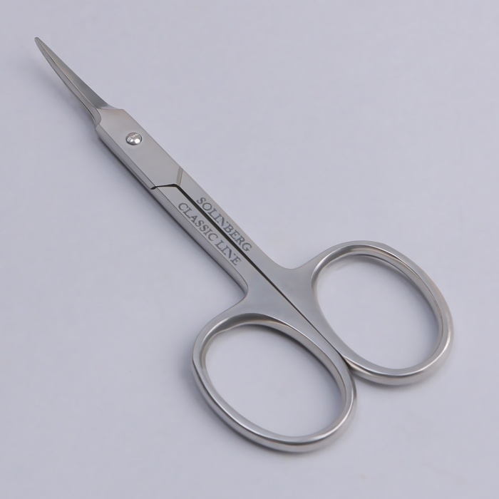 Ножницы маникюрные, для кутикулы, загнутые, узкие, 10,5 см, на блистере, цвет серебристый, 072 Ножницы маникюрные, для кутикулы, загнутые, узкие, 10,5 см, на блистере, цвет серебристый, 072