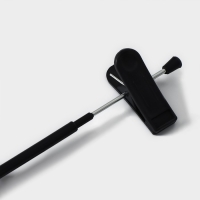 Вешалки для брюк и юбок с зажимами, набор 10 шт, 32×13,5 см, цвет чёрный Вешалки для брюк и юбок с зажимами, набор 10 шт, 32×13,5 см, цвет чёрный