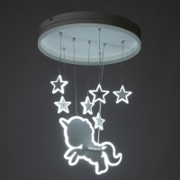 Люстра "Единорог" LED 58Вт 4000К белый 50х50х60 см BayerLux Люстра "Единорог" LED 58Вт 4000К белый 50х50х60 см BayerLux