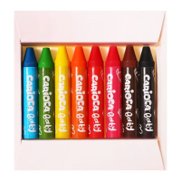 Мелки восковые 8 цветов, Carioca "Baby", супермягкие, большой корпус облегчающий захват, для малышей Мелки восковые 8 цветов, Carioca "Baby", супермягкие, большой корпус облегчающий захват, для малышей