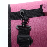 Сумка-переноска для животных с окном, бордовая, 40 х 26 х 26 см