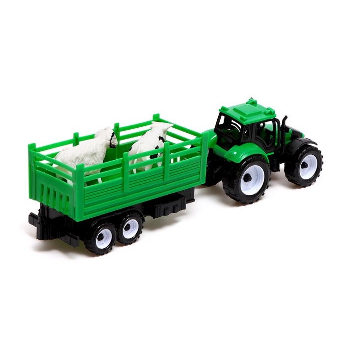 Трактор инерционный &laquo;Фермер&raquo;, с прицепом и животными