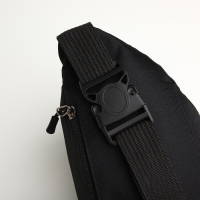 Сумка поясная на молнии, 2 наружных кармана, цвет чёрный Сумка поясная на молнии, 2 наружных кармана, цвет чёрный