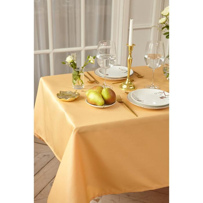 Скатерть Этель Cozy 150*250 +/-3см, цв.бежевый, пл. 192 г/м2, хл с ВГМО