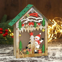 Фигурка новогодняя свет "Забавы у новогодней елки" 15х18 см Фигурка новогодняя свет "Забавы у новогодней елки" 15х18 см