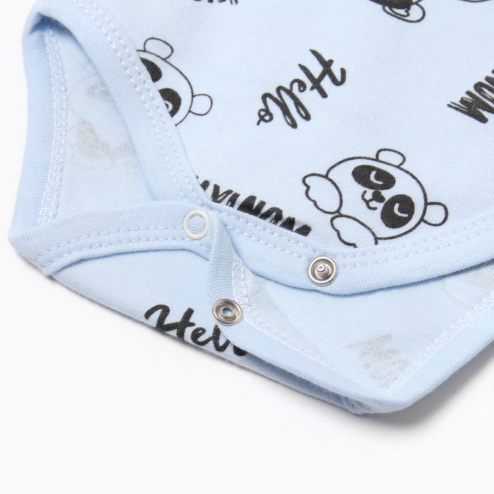 Боди детский, цвет голубой, рост 68 см Боди детский, цвет голубой, рост 68 см