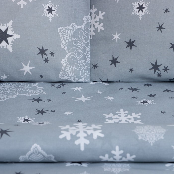 Постельное бельё Этель 1.5сп Snow time 143х215см,150х214см,50х70см-2 шт