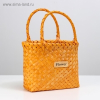 Корзина плетеная, секвойя, 25 x 15 x 21/33см, натуральный