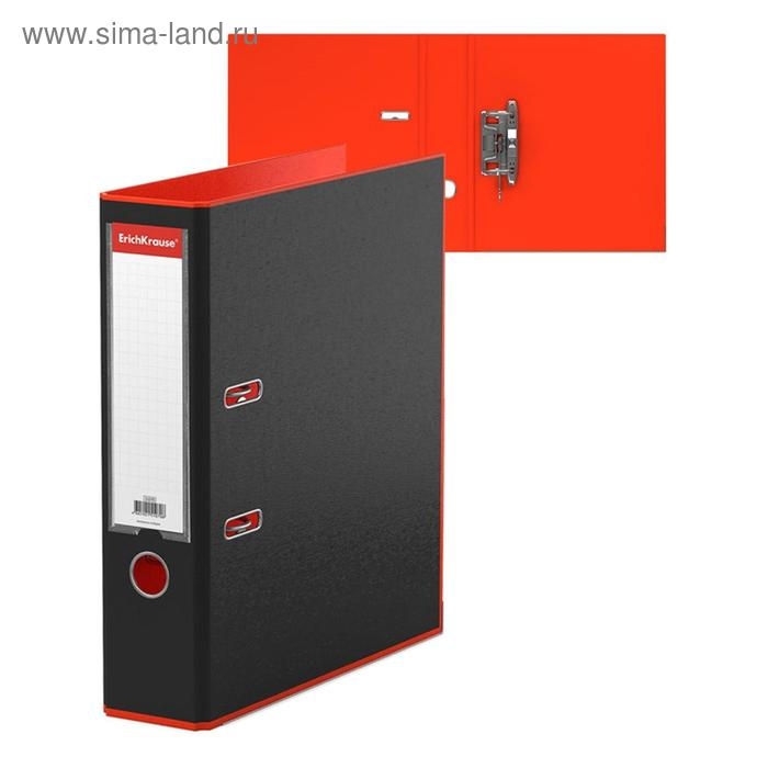 Папка&ndash;регистратор А4, 70 мм, ErichKrause Accent, с арочным механизмом, красная