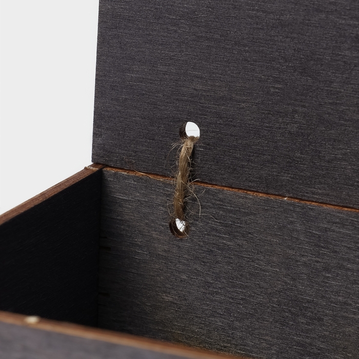 Ящик деревянный для хранения - чекница Доляна, 17,3×8,8×4,4 см, цвет тёмный Ящик деревянный для хранения - чекница Доляна, 17,3×8,8×4,4 см, цвет тёмный