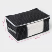 Кофр для хранения вещей Доляна &laquo;Кло&raquo;, 45&times;30&times;20 см, цвет чёрный