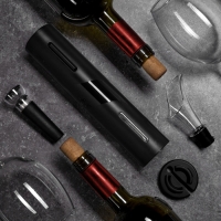 Набор сомелье электрический Luazon LSH-04, пробка, аэратор, штопор, от батареек, пластик Набор сомелье электрический Luazon LSH-04, пробка, аэратор, штопор, от батареек, пластик